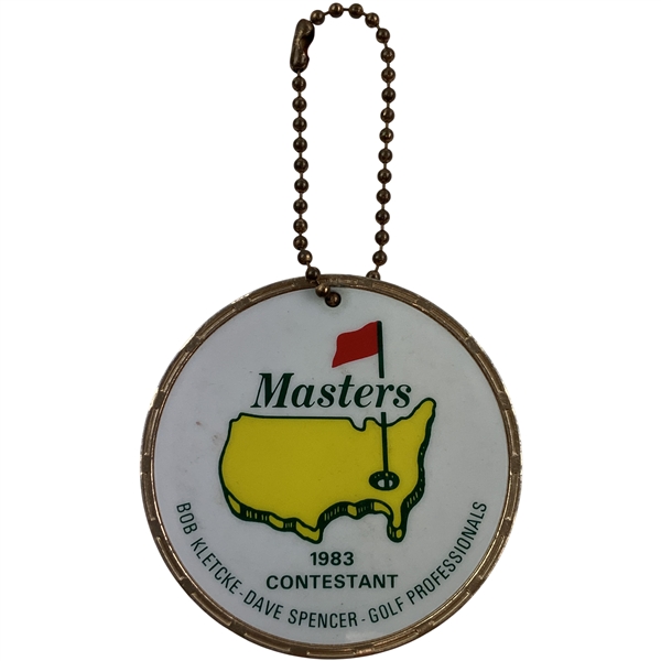 Fuzzy Zoellers 1983 Masters Tournament Contestant Golf Bag Tag - Mazzeo Collection