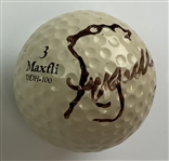 Fuzzy Zoeller's Winning 1985 Hertz Bay Hill Classic Signed Tournament Used Golf Ball from Caddie w/ Badge JSA ALOA