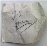 Fuzzy Zoeller's 1984 US Open Final Rd Winning Signed Maxfli Used Golf Ball From his Caddie w/ Badge & ID JSA ALOA