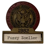 Fuzzy Zoellers 1982 US Open at Pebble Beach Contestant Badge - Mazzeo Collection