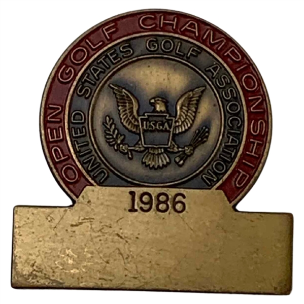 Fuzzy Zoellers 1986 US Open at Shinnecock Hills Contestant Badge - Mazzeo Collection