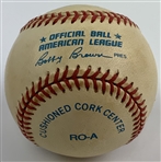 Yogi Berra Signed Rawlings American League Baseball & Golfing Photo - Mazzeo Collection JSA ALOA