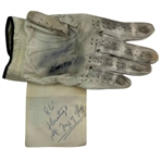 Fuzzy Zoellers Used 1986 Heritage Classic Tournament-Worn Signed Fuzzy Zoeller Dunlop Golf Glove - Mazzeo Collection JSA ALOA