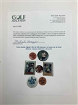 Fuzzy Zoeller Signed 1981 & 1982 Donruss, 'A Fuzzy Fan' & Other Buttons - Mazzeo Collection JSA ALOA