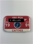 1986 & 1991 PGA Championship & 1980 Bay Hill Classic Fuzzy Zoeller Tour Caddie Badges Includ. Daly's Win - Mazzeo Collection