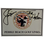 Jack Nicklaus and Tom Watson Signed 1992 US Open Pebble Beach Scorecard - Mazzeo Collection JSA ALOA