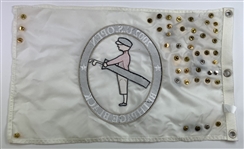 2002 US Open Bethpage Black Official Embroidered Pin Flag w/ Many Commemorative Golf Pins - Mazzeo Collection