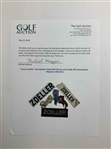 Fuzzy Zoeller Tournament-Used Golf Gloves and Caddy Bib Nameplates - Mazzeo Collection