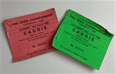 A Collection of Open Championship Caddie and Staff Passes, 1985-2003 - Mazzeo Collection