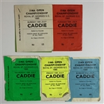 A Collection of Open Championship Caddie and Staff Passes, 1985-2003 - Mazzeo Collection
