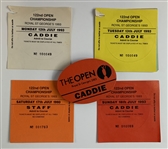 A Collection of Open Championship Caddie and Staff Passes, 1985-2003 - Mazzeo Collection
