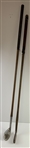Two Early 20th-Century Hickory-Shafted Golf Clubs Including an Aston Mashie Niblick and an Edgemont Putter