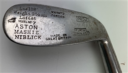 Two Early 20th-Century Hickory-Shafted Golf Clubs Including an Aston Mashie Niblick and an Edgemont Putter