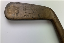 Two Early 20th-Century Hickory-Shafted Golf Clubs Including an Aston Mashie Niblick and an Edgemont Putter