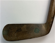 Two Early 20th-Century Hickory-Shafted Golf Clubs Including an Aston Mashie Niblick and an Edgemont Putter