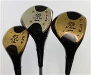 A Trio of RAM Custom Tom Watson Signature Model Vintage Golf Woods
