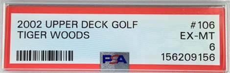 A Group of Graded 2002 Upper Deck Golf Tiger Woods Trading Cards