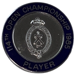 Fuzzy Zoellers 1985 Open Championship at Royal St Georges Contestant Badge - Mazzeo Collection