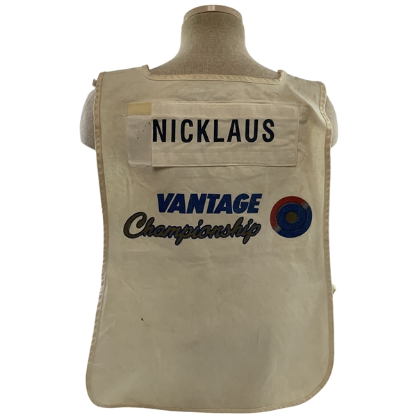 c.1990s Jack Nicklaus Vantage Championship Used NICKLAUS Caddy Bib