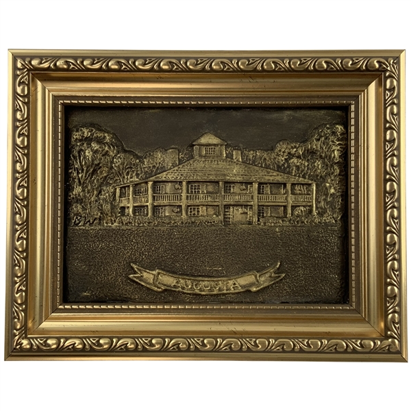 Augusta National Clubhouse Bronze Plaque by Artist Bill Waugh
