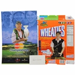 Hale Irwins Signed Wheaties Box, 2008 Hualalai Resort Poster & 3x5 Index Card JSA ALOA