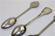 Four (4) Various Vintage Golf Themed Sterling Silver Spoons