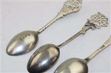 Six (6) Various Vintage Golf Themed Sterling Silver Spoons