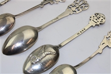 Six (6) Various Vintage Golf Themed Sterling Silver Spoons