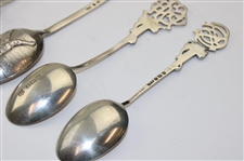 Six (6) Various Vintage Golf Themed Sterling Silver Spoons