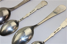 Seven (7) Various Vintage Golf Themed Sterling Silver Spoons