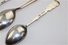 Seven (7) Various Vintage Golf Themed Sterling Silver Spoons