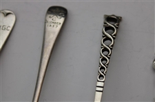 Six (6) Various Vintage Golf Themed Sterling Silver Spoons