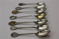 Seven (7) Various Vintage Golf Themed Sterling Silver Spoons