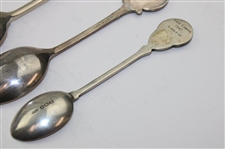 Seven (7) Various Vintage Golf Themed Sterling Silver Spoons