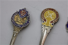 Seven (7) Various Vintage Golf Themed Sterling Silver Spoons