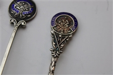 Seven (7) Various Vintage Golf Themed Sterling Silver Spoons