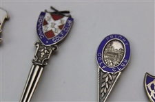 Six (6) Various Vintage Golf Themed Sterling Silver Spoons