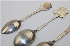 Six (6) Various Vintage Golf Themed Sterling Silver Spoons