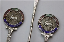 Seven (7) Various Vintage Golf Themed Sterling Silver Spoons