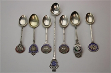 Seven (7) Various Vintage Golf Themed Sterling Silver Spoons