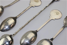 Seven (7) Various Vintage Golf Themed Sterling Silver Spoons