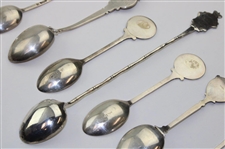 Seven (7) Various Vintage Golf Themed Sterling Silver Spoons