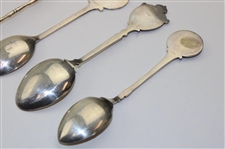 Seven (7) Various Vintage Golf Themed Sterling Silver Spoons