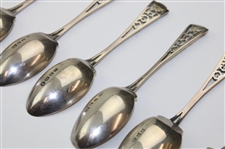 Seven (7) Vintage HGC  Sterling Silver Spoons