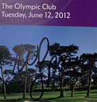 Webb Simpson Signed 2012 U.S. Open Trophy Club Complete Ticket Set JSA ALOA