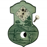 1910 De Luxe Pendulum Clock - Waterbury Ct. Manufactured August C Keebler Co. w/ Key