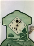 1910 De Luxe Pendulum Clock - Waterbury Ct. Manufactured August C Keebler Co. w/ Key