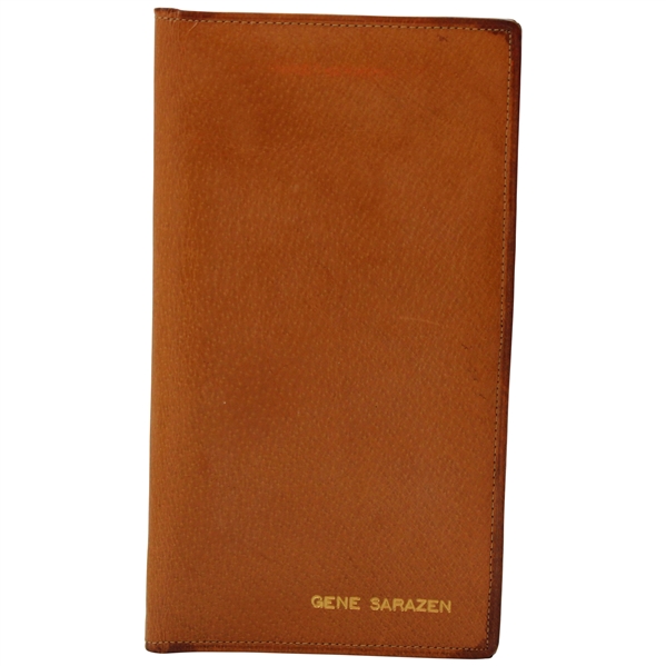 Gene Sarazens Personal 1957 Masters Leather Address & Pencil Folder