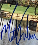 2010 Stars of Golf W/Rory, DJ - 13 Signed On TPC Sawgrass 17th Hole Photo JSA ALOA