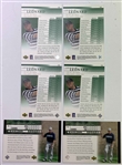 A Collection of Upper Deck Golf Trading Cards Featuring Justin Leonard and Colin Montgomerie with Two Authentic Autographs